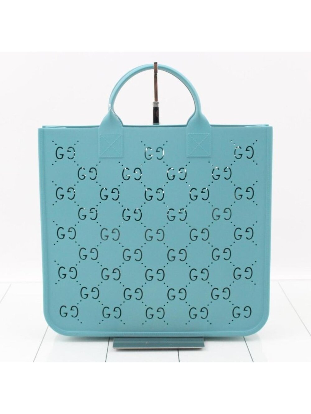 Gucci Children's GG Perforated Rubber Tote Bag